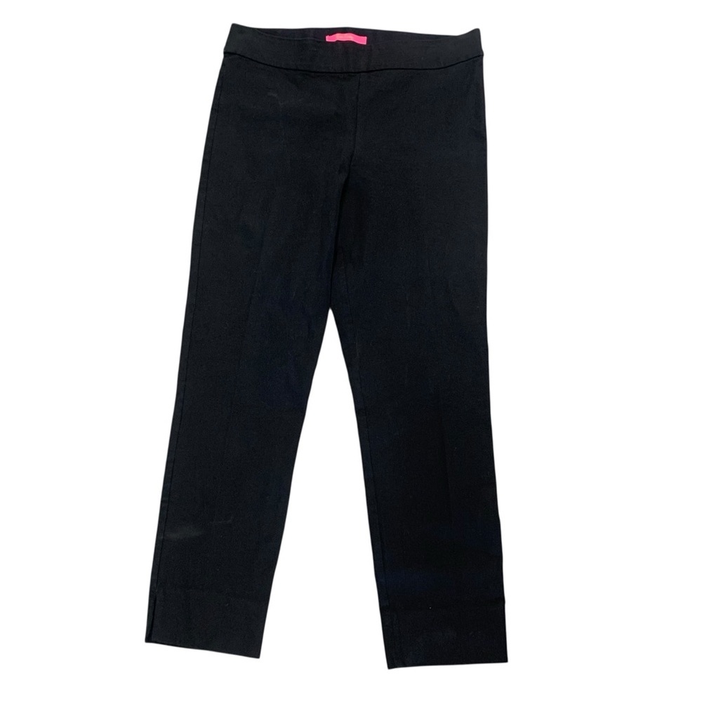 LILLY PULITZER Black Cotton Blend Ankle Pants‎ - Size 10